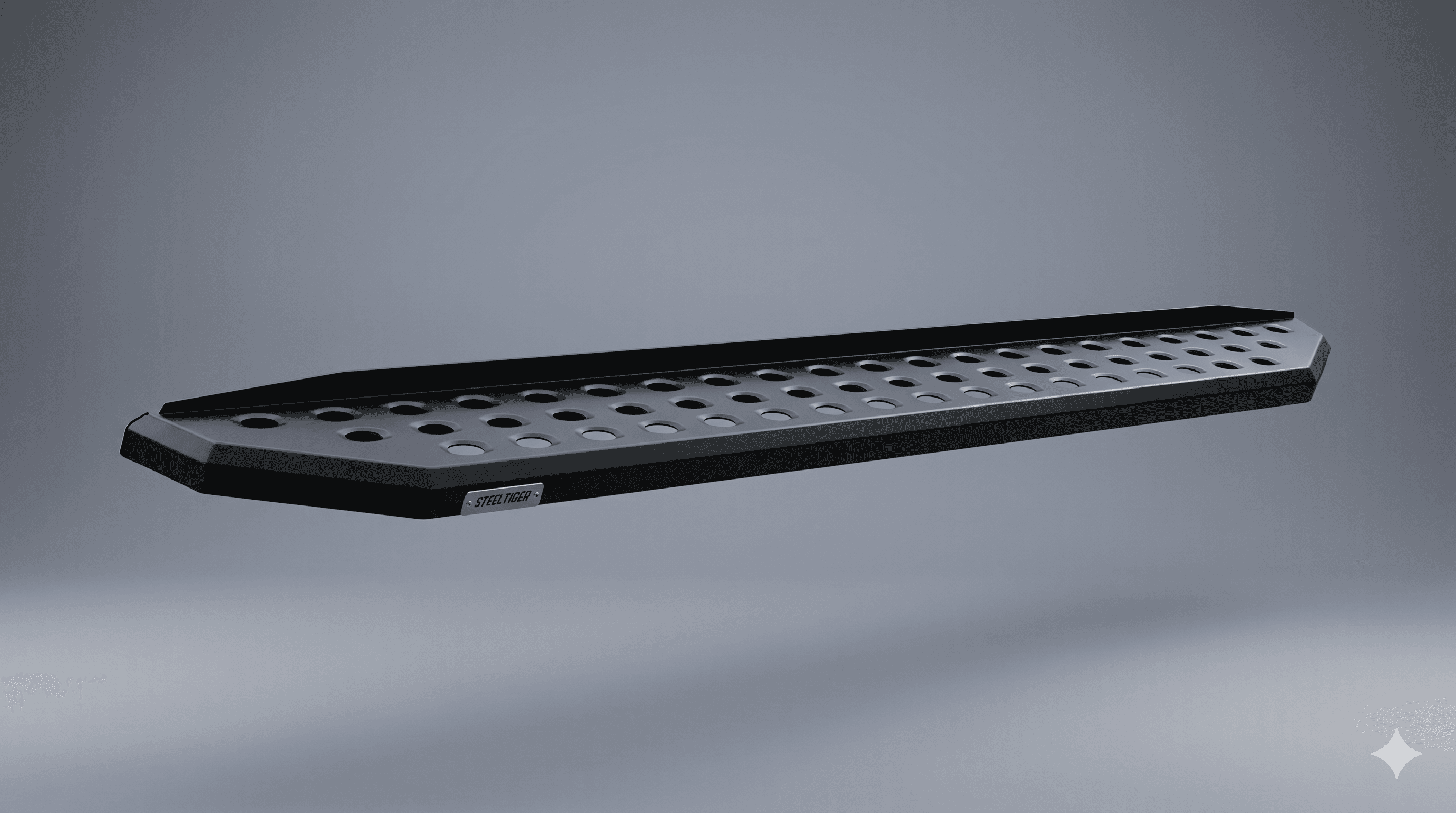 ESTRIBOS BLACKTREND ACERO GALVANIZADO NEGRO